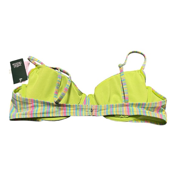 4/$20 NWT Wild Fable Multicolor Striped Bikini Top (XL) - Picture 2 of 7